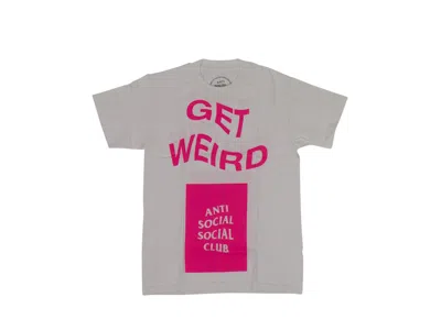 Pre-owned Anti Social Club Men's  Cya Get Weird T-shirt In White