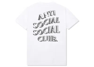 Pre-owned Anti Social Club Men's  Deeper Than Usual Tee Shirt In White
