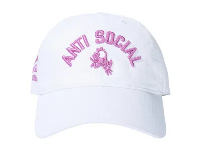 Pre-owned Anti Social Club Men's  Devil Cap In White