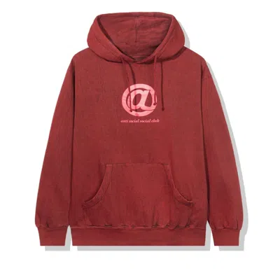 Pre-owned Anti Social Club Men's  Don't Hoodie In Red