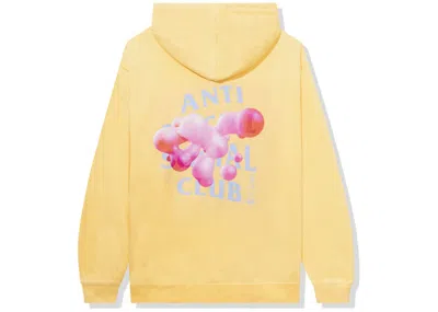 Pre-owned Anti Social Club Men's  Don't Touch Hoodie In Cream In White
