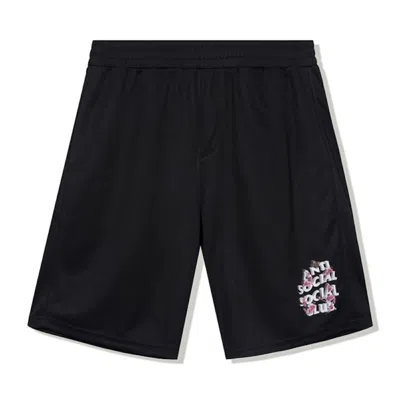 Pre-owned Anti Social Club Men's  Drama Mesh Shorts In Black