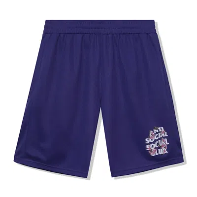 Pre-owned Anti Social Club Men's  Drama Mesh Shorts In Purple