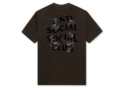 Pre-owned Anti Social Club Men's  Dramatic Tee Shirt In Brown