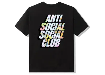 Pre-owned Anti Social Club Men's  Drop A Pin T-shirt In Black