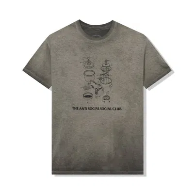 Pre-owned Anti Social Club Men's  Dying On The Gram Mineral Wash T-shirt In Sand