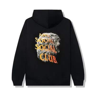 Pre-owned Anti Social Club Men's  Edge Of The World Hoodie In Black