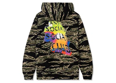 Pre-owned Anti Social Club Men's  Entheogen Tiger Hoodie In Camo
