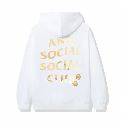 Pre-owned Anti Social Club Men's  Every Morning Time Hoodie In White