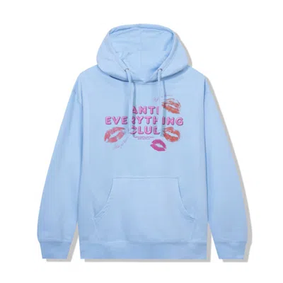 Pre-owned Anti Social Club Men's  Everything <3 Hoodie In Blue