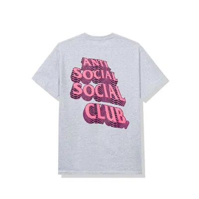 Pre-owned Anti Social Club Men's  Facade Tee Shirt In Grey In Gray