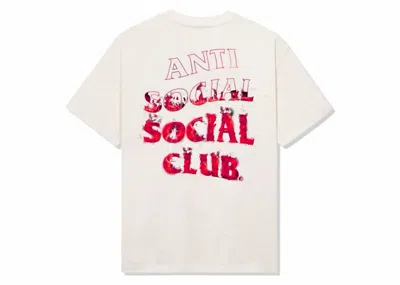 Pre-owned Anti Social Club Men's  Fire Inside Tee Shirt In Natural In Brown