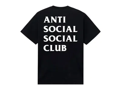 Pre-owned Anti Social Club Men's  First Post T-shirt In Black