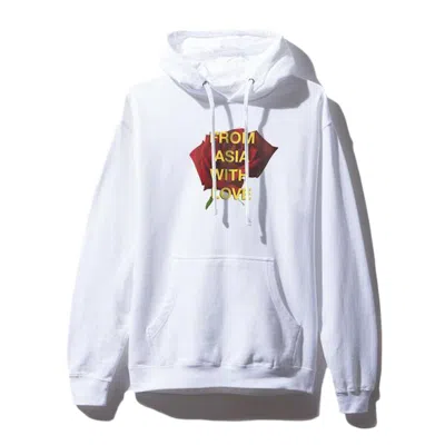 Pre-owned Anti Social Club Men's  From Asia With Love (asia Exclusive) Hoodie In White