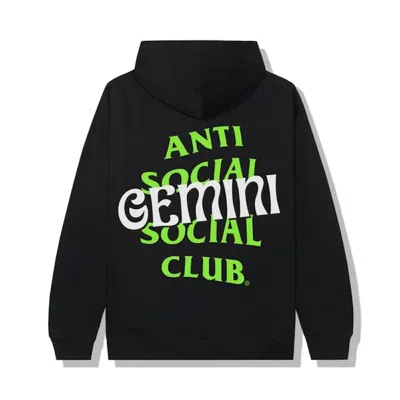 Pre-owned Anti Social Club Men's  Gemini Hoodie In Black