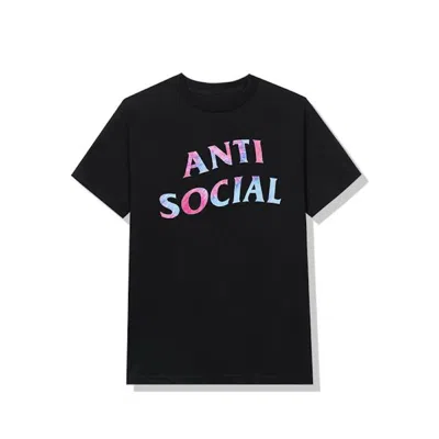 Pre-owned Anti Social Club Men's  Gemini Tee Shirt In Black
