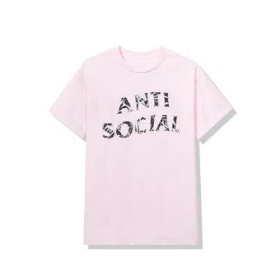 Pre-owned Anti Social Club Men's  Gemini Tee Shirt In Pink
