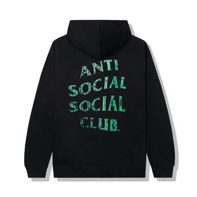 Pre-owned Anti Social Club Men's  Glitch Hoodie In Black