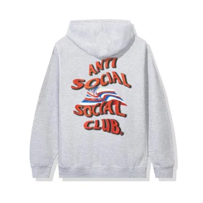 Pre-owned Anti Social Club Men's  Hawaii Hoodie In Grey