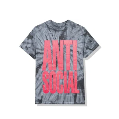 Pre-owned Anti Social Club Men's  Heatwave Tee Shirt In Black Tie Dye