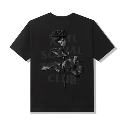 Pre-owned Anti Social Club Men's  Hell O Rose T-shirt In Black