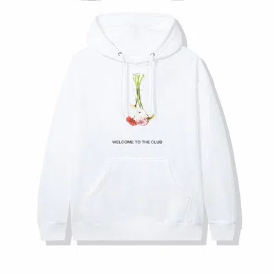 Pre-owned Anti Social Club Men's  Hello Goodbye Hoodie In White