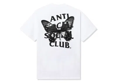Pre-owned Anti Social Club Men's  Hidden Sky Tee Shirt In White