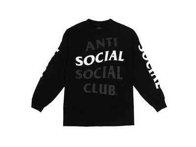Pre-owned Anti Social Club Men's  Highlight Long Sleeve T-shirt In Black
