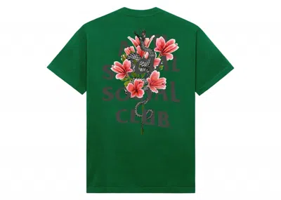 Pre-owned Anti Social Club Men's  Hokkaido 3m Tee Shirt In Green