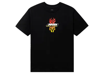 Pre-owned Anti Social Club Men's  Hot At First Tee Shirt In Black