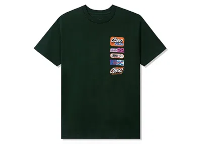 Pre-owned Anti Social Club Men's  Hot Nights Tee Shirt In Forest