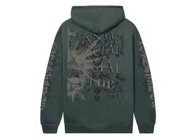 Pre-owned Anti Social Club Men's  I Knew Happiness Hoodie In Alpine Green
