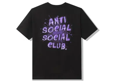 Pre-owned Anti Social Club Men's  I See Tee Shirtin Black/purple