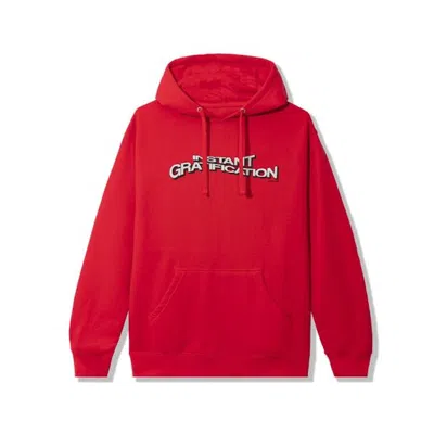 Pre-owned Anti Social Club Men's  Ig Hoodie In Red