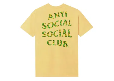 Pre-owned Anti Social Club Men's  It Never Fails Tee Shirt In Yellow