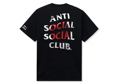 Pre-owned Anti Social Club Men's  Japan Tee Shirt In Black