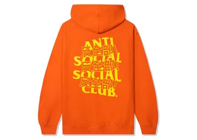 Pre-owned Anti Social Club Men's  Kaburosai Hoodie In Orange