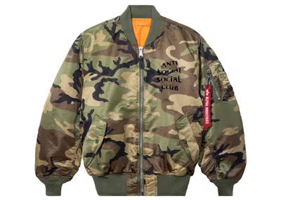 Pre-owned Anti Social Club Men's  Kaburosai Jacket In Camo