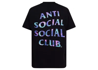Pre-owned Anti Social Club Men's  Kiss The Wall (members Only) Tee Shirt In Black
