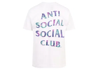 Pre-owned Anti Social Club Men's  Kiss The Wall (members Only) Tee Shirt In White