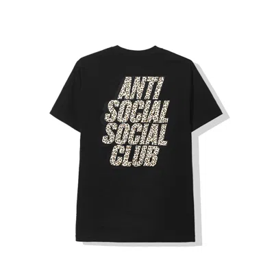 Pre-owned Anti Social Club Men's  Kitten Tee Shirt In Black