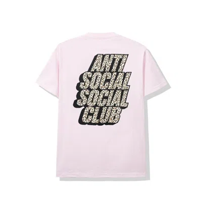 Pre-owned Anti Social Club Men's  Kitten Tee Shirt In Pink