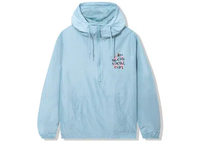 Pre-owned Anti Social Club Men's  Kkoch Anorak In Jacket Aqua