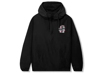 Pre-owned Anti Social Club Men's  Kkoch Anorak In Jacket Black