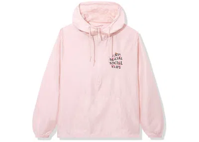 Pre-owned Anti Social Club Men's  Kkoch Anorak In Jacket Pink