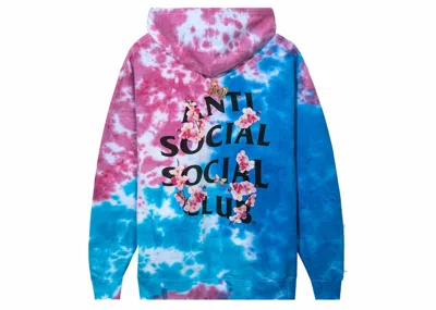 Pre-owned Anti Social Club Men's  Kkoch Hi5 Cotton Candy Hoodie In Tie Dye In Multi