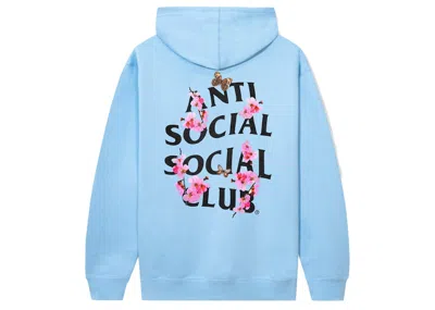 Pre-owned Anti Social Club Men's  Kkoch Hoodie In Blue