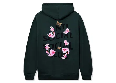 Pre-owned Anti Social Club Men's  Kkotch Hoodie In Alpine Green