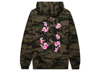 Pre-owned Anti Social Club Men's  Kkotch Hoodie In Camo In Multi