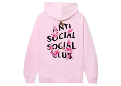 Pre-owned Anti Social Club Men's  Kkotch Hoodie In Pink